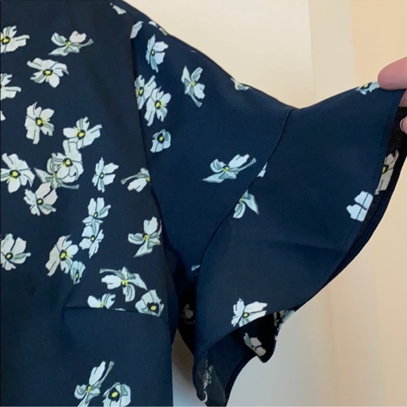 Banana Republic Black Floral Mini Dress - Picture 7 of 7